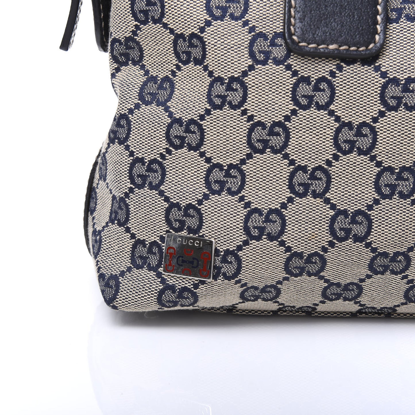 GG Monogram Web Pop Tote Navy