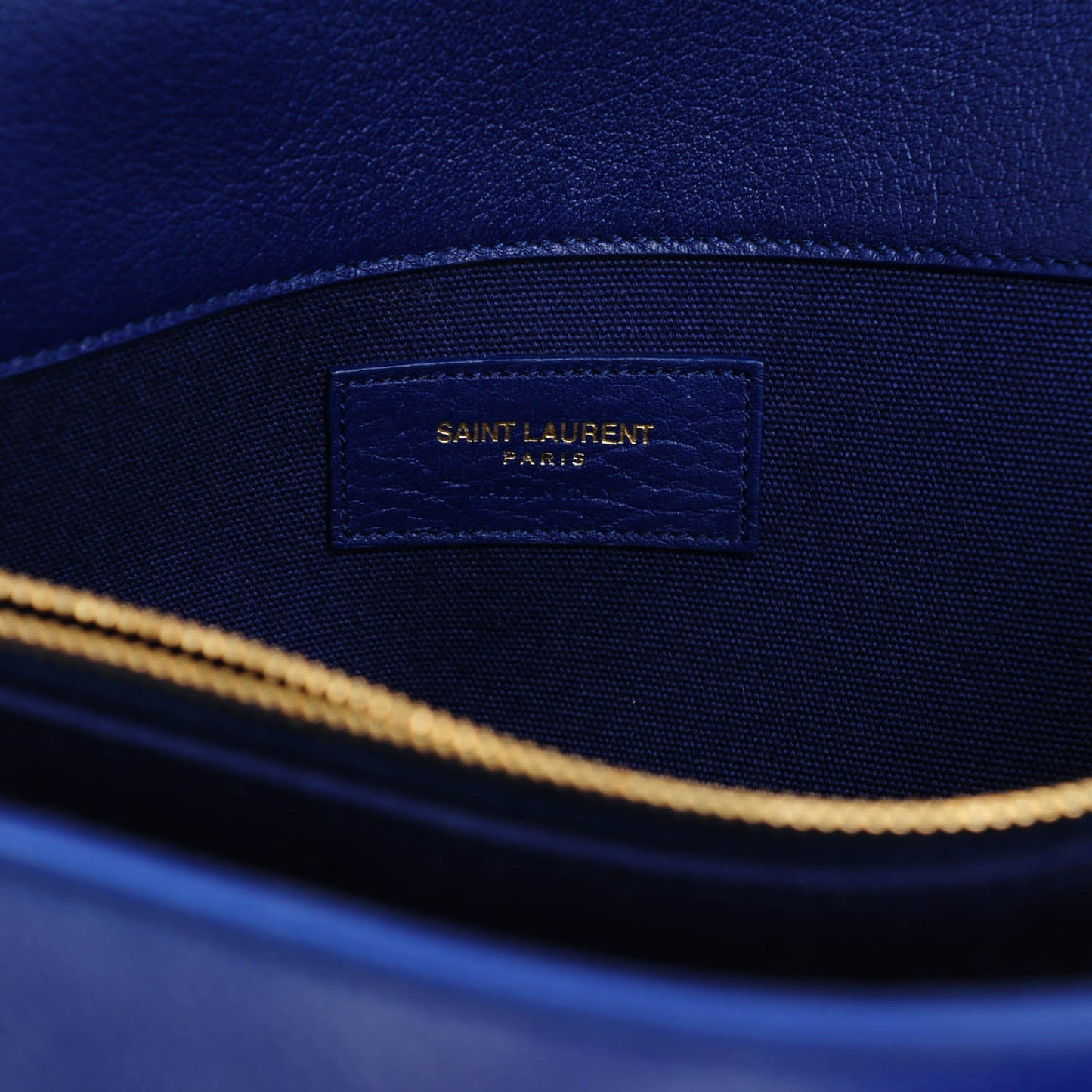 Calfskin Canvas Small Muse Two Blue
