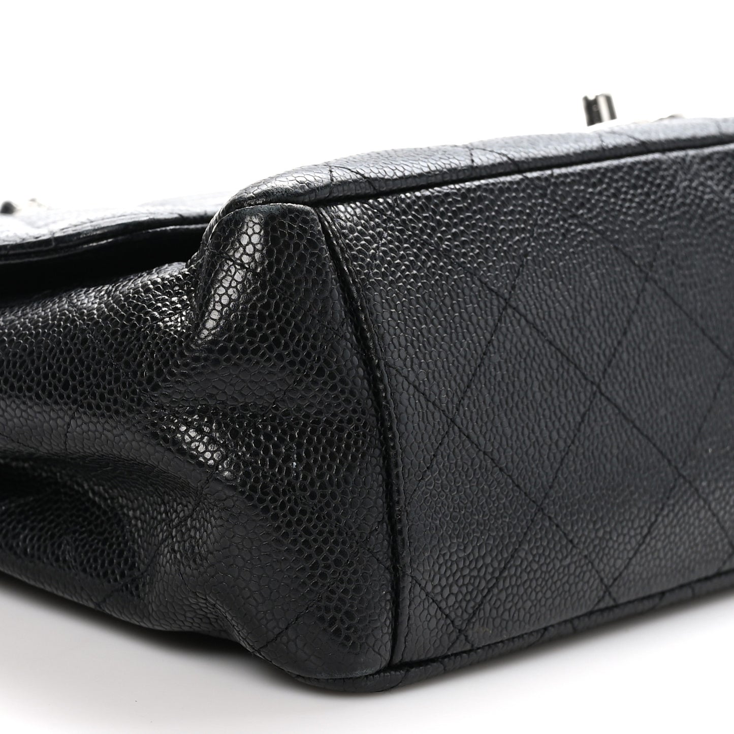 Caviar Quilted Maxi Double Flap Black
