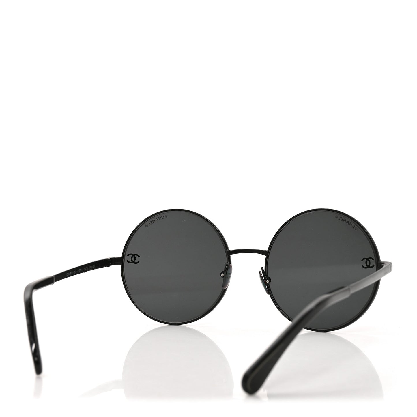 Metal Round Sunglasses 4268 Black
