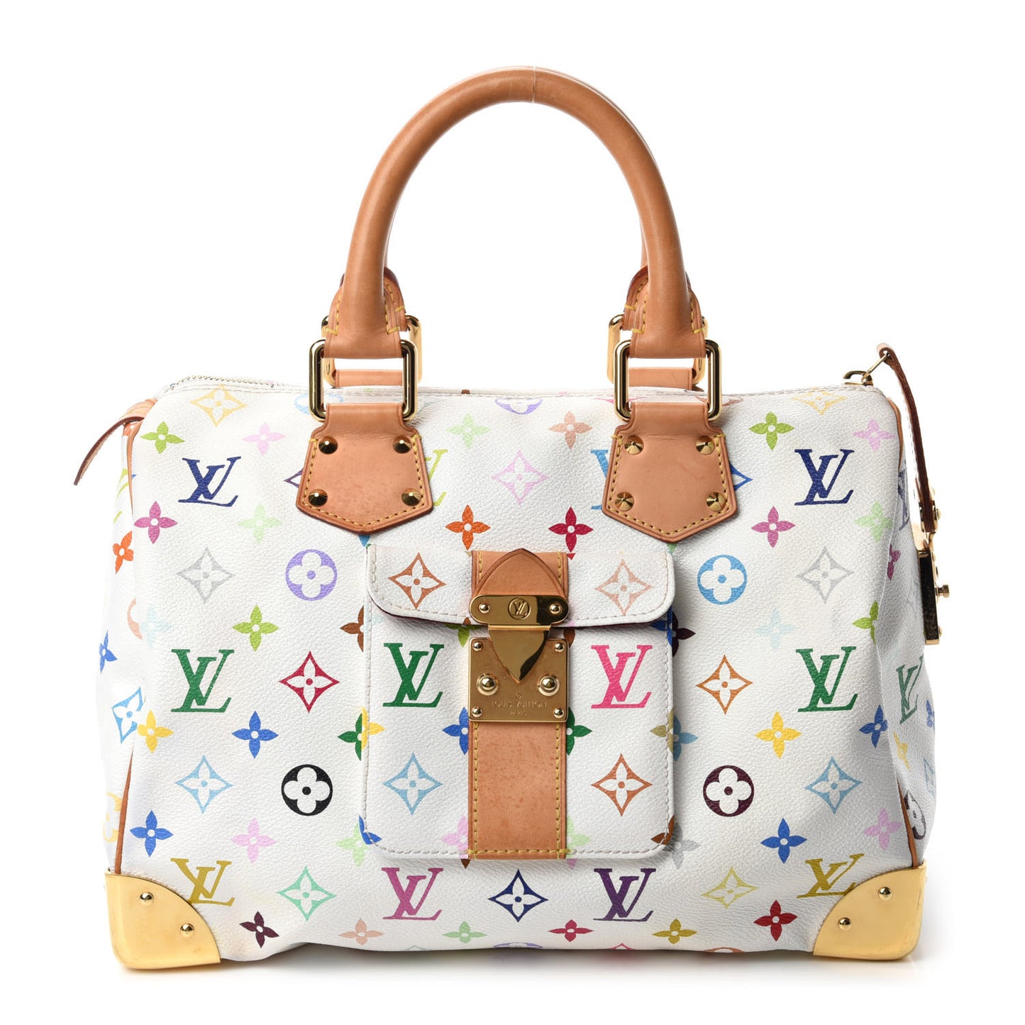 Monogram Multicolor Speedy 30 White