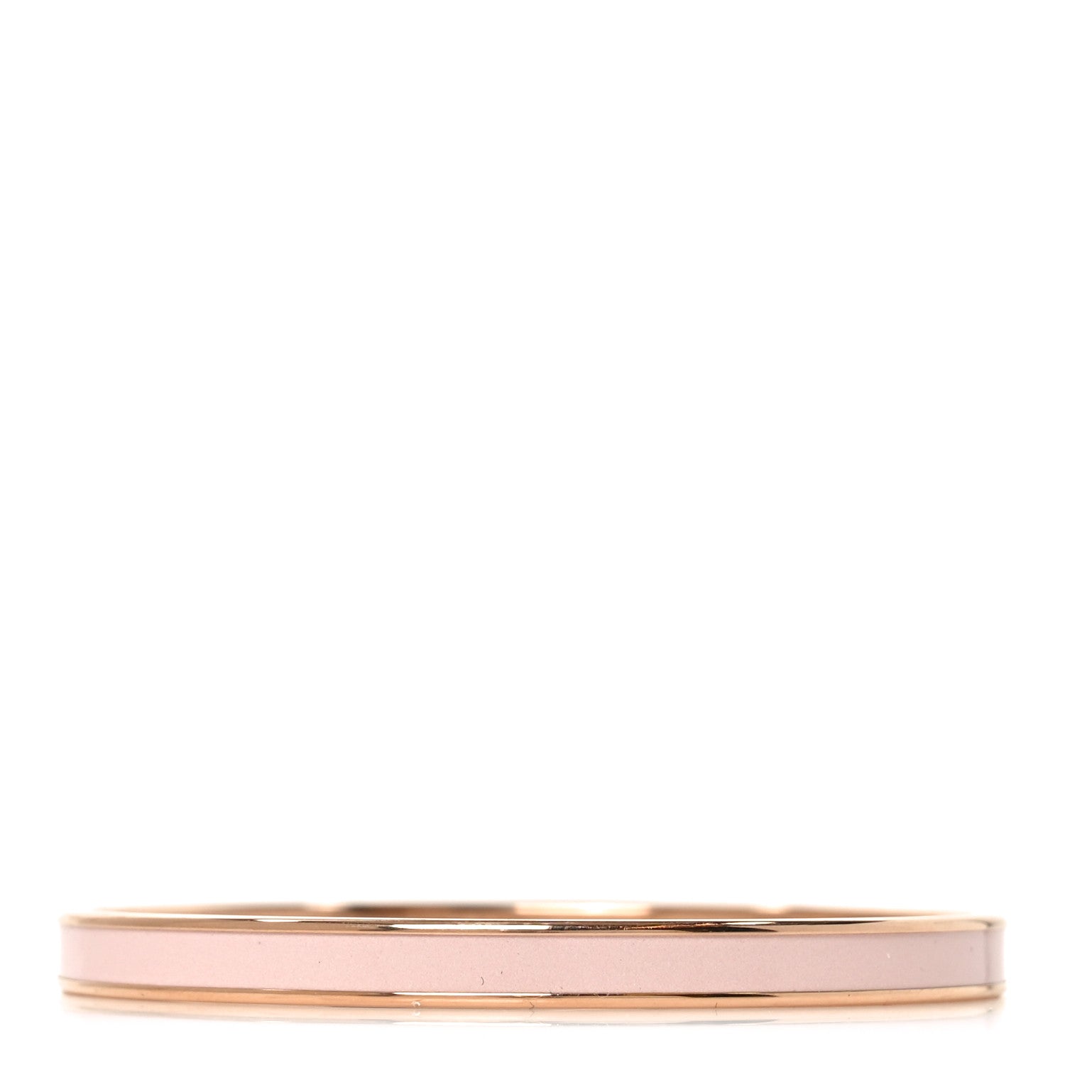 Hermes Enamel Uni Bangle 65 Rose Candeur 3 of 5