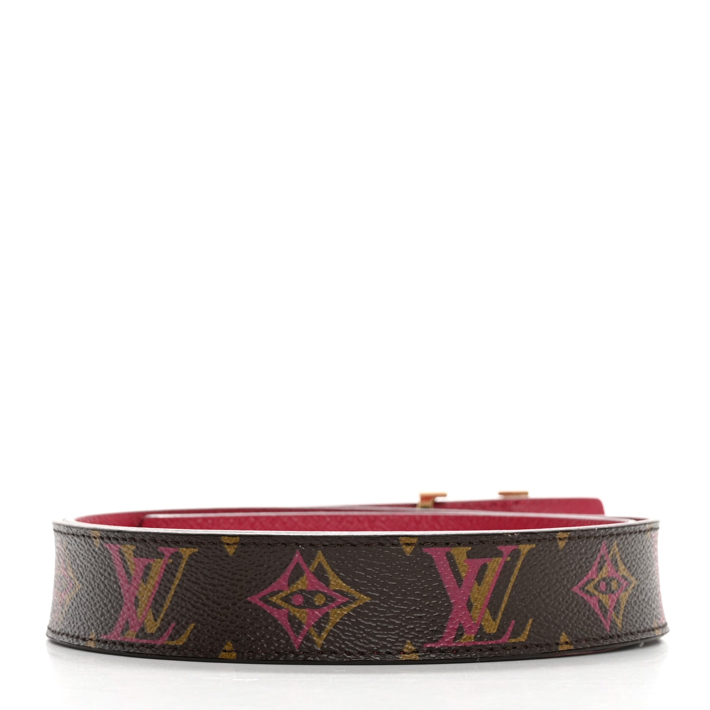 Monogram 30mm LV Initiales Reversible Belt 85 34 Fuchsia