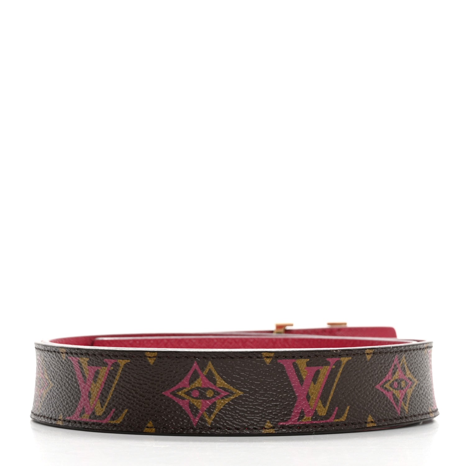 Louis Vuitton Monogram 30mm LV Initiales Reversible Belt 85 34 Fuchsia 2 of 9