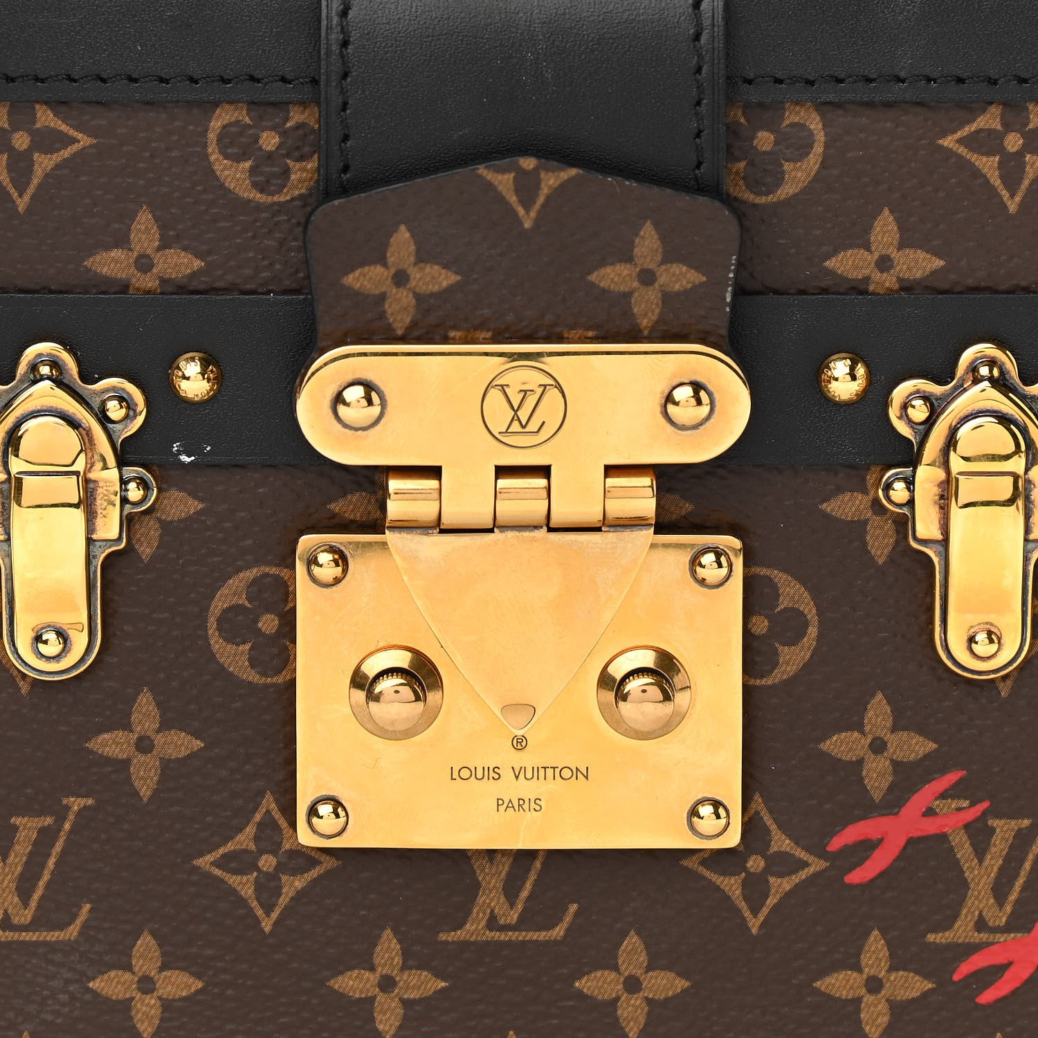 Louis Vuitton Monogram Petite Malle Black 8 of 16