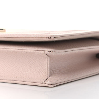 Christian Dior Grained Calfskin Diorama Wallet on Chain Pouch Rose Poudre 9 of 11