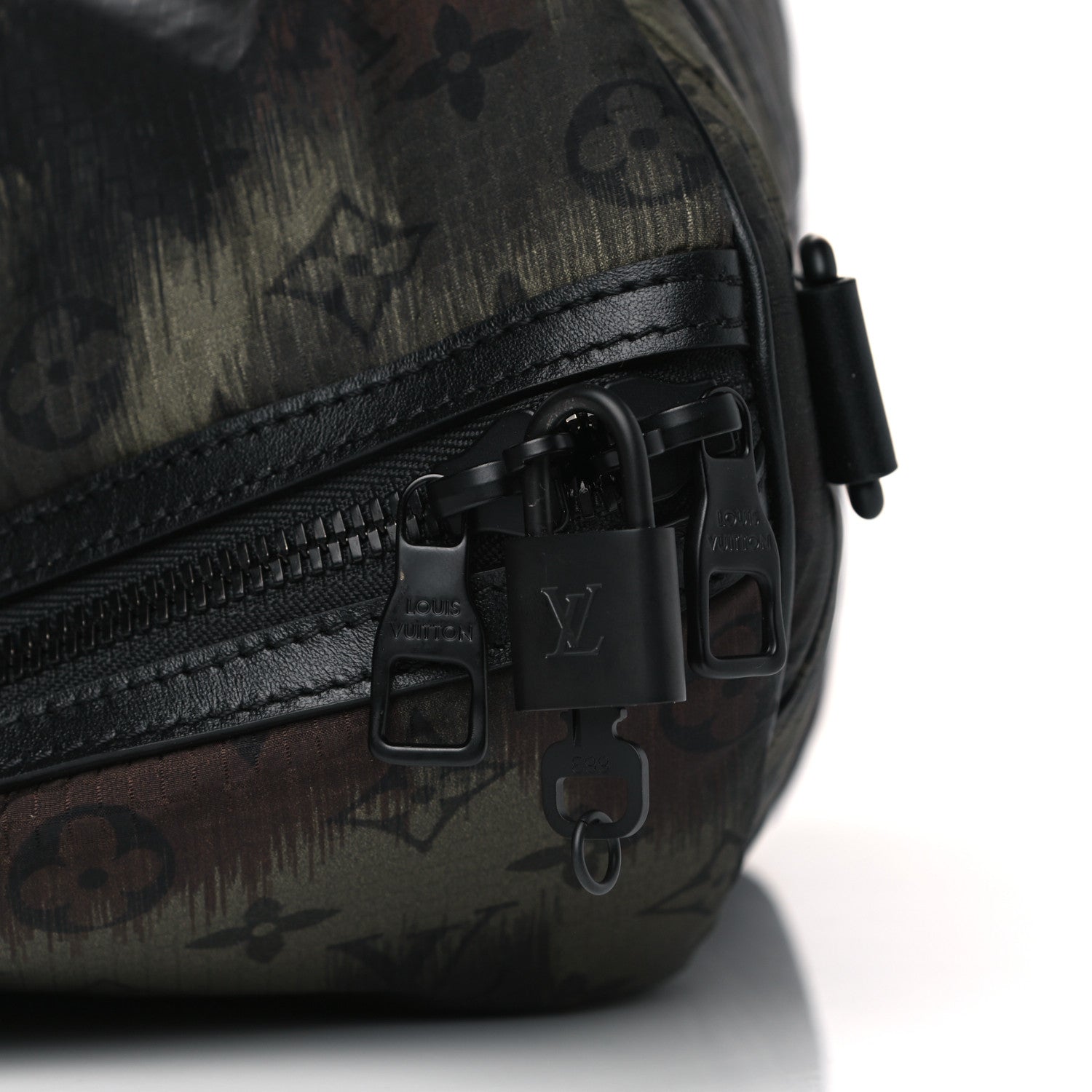 Louis Vuitton Nylon Monogram Camouflage Keepall Bandouliere 50 Kaki 6 of 7