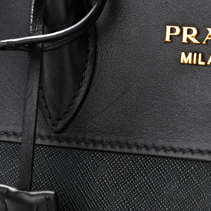 Prada Saffiano City Calfskin Small Esplanade Tote Black 13 of 13