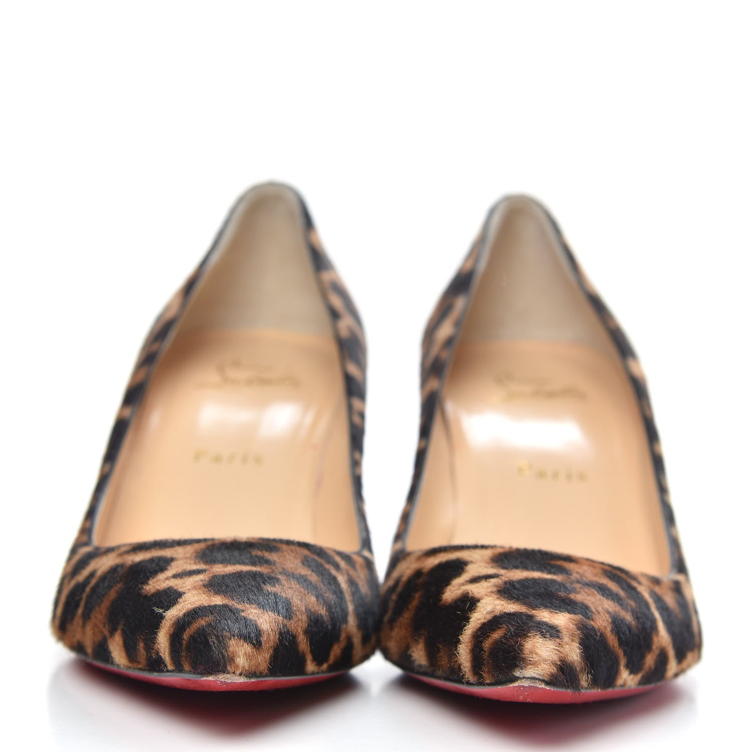 Christian Louboutin Pony Hair Leopard Decollete 554 70 Pumps 39.5 2 of 9