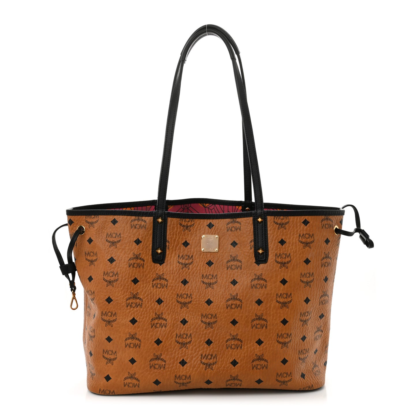 Visetos Medium Project Reversible Shopper Tote Cognac