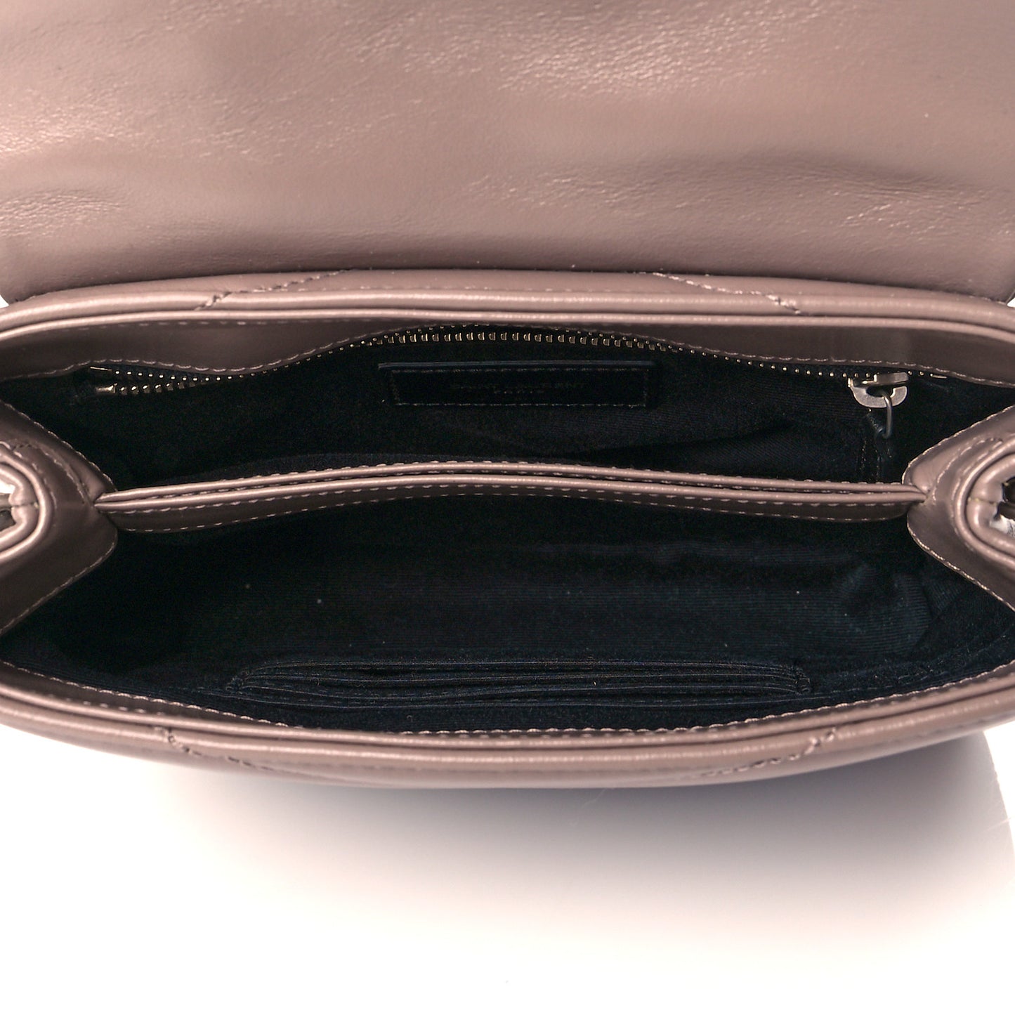 Calfskin Y Quilted Monogram Toy Loulou Satchel Dusty Grey