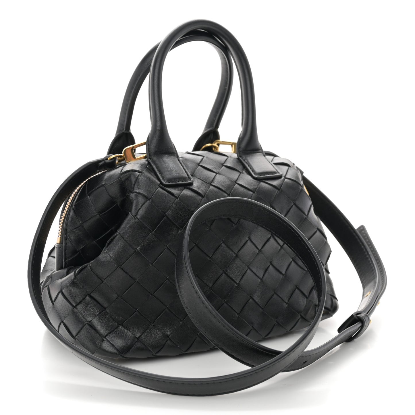 Nappa Intrecciato Bauletto Black
