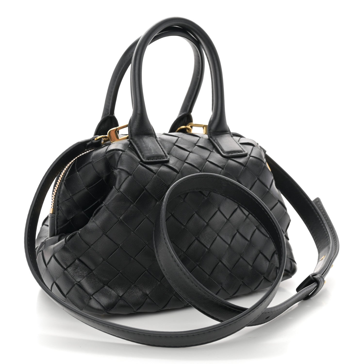 Bottega Veneta Nappa Intrecciato Bauletto Black 3 of 10