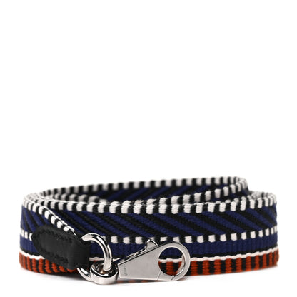 Hermes Toile Swift 25mm Sangle Cavale Shoulder Strap Terre Battue Bleu Indigo Black 1 of 4