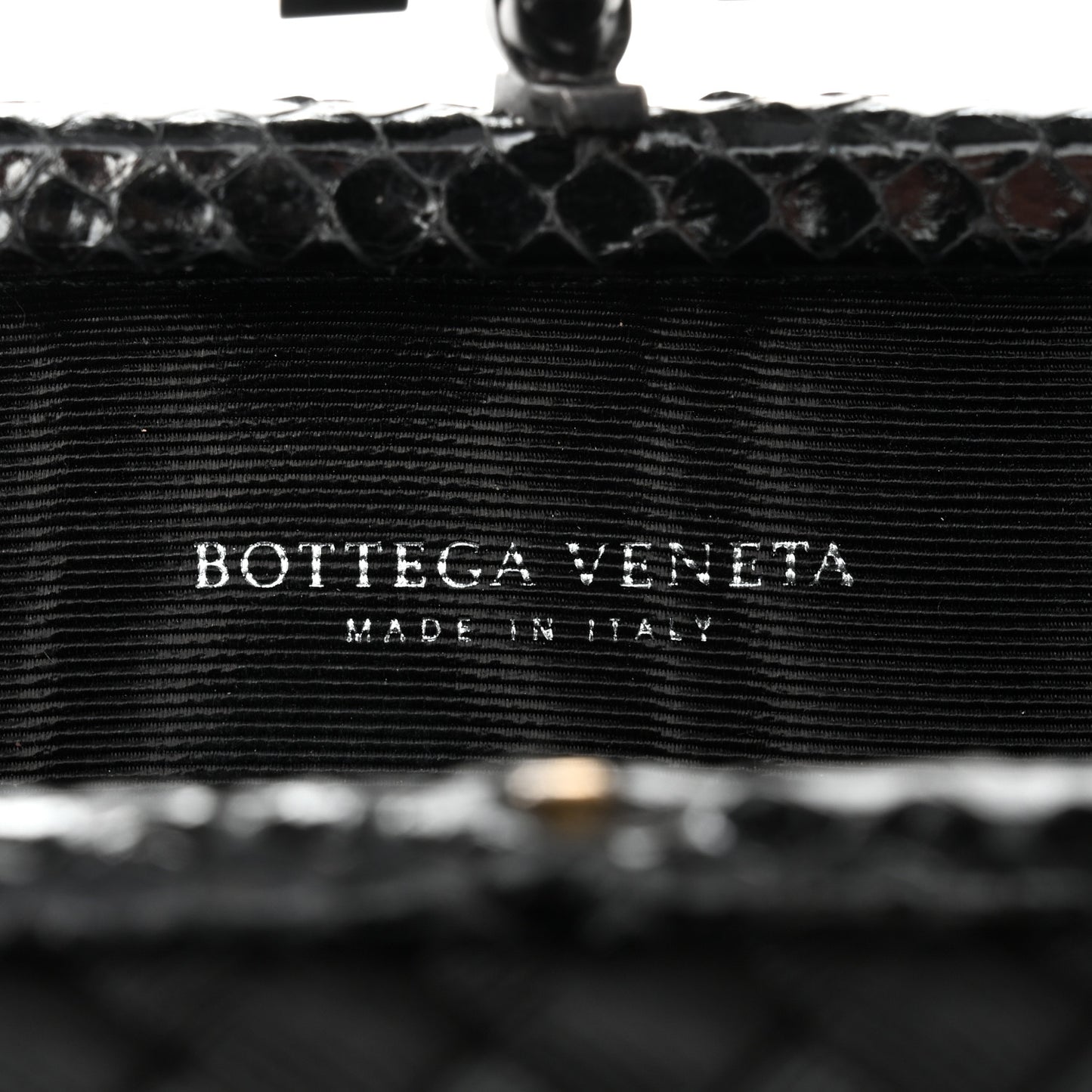 Satin Ayers Intreccio Impero Stretch Knot Clutch Black