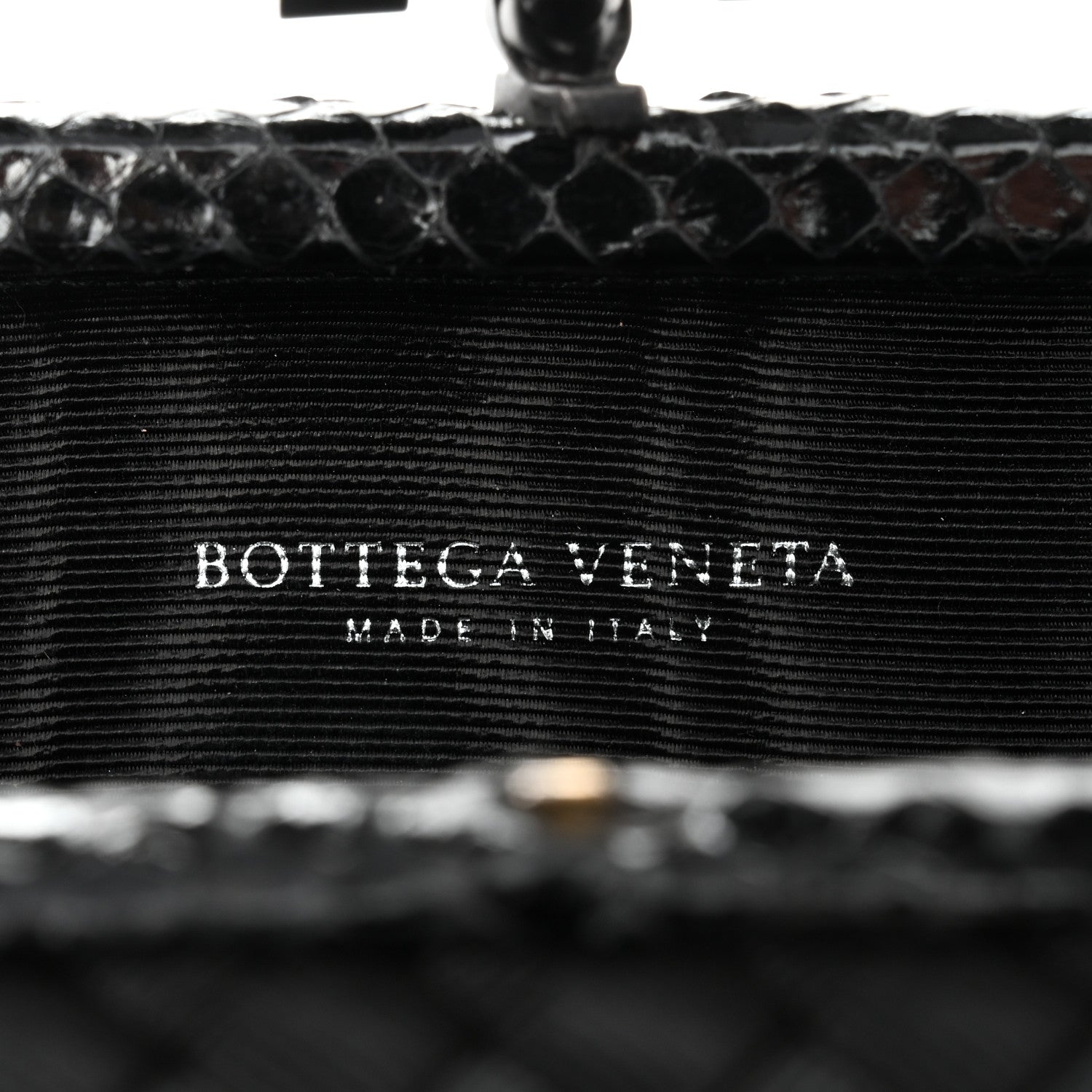 Bottega Veneta Satin Ayers Intreccio Impero Stretch Knot Clutch Black 6 of 9