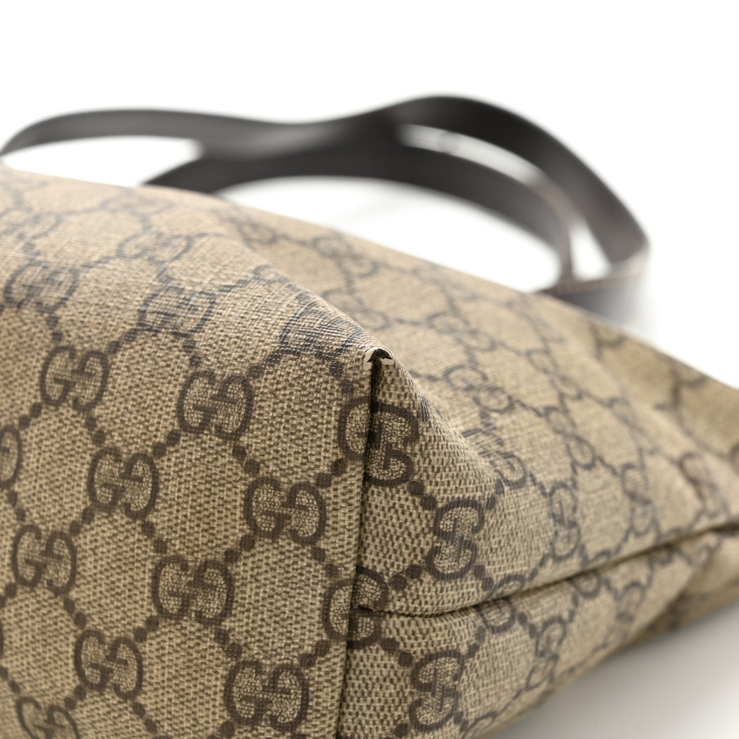 GG Supreme Monogram Small Joy Tote Dark Brown