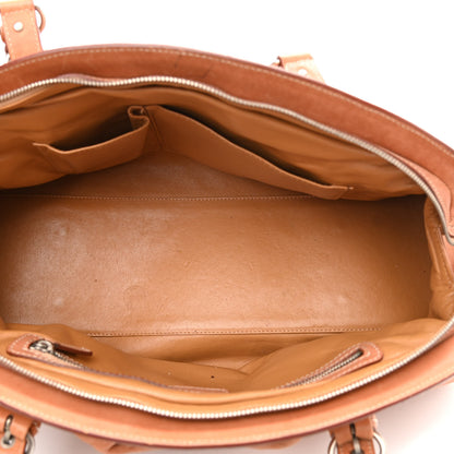 Christian Dior Calfskin Large My Dior Frame Pocket Satchel Brown 5 of 12