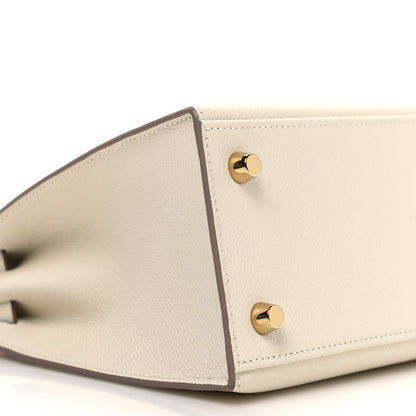 Hermes Epsom Kelly Sellier 25 Craie 9 of 10