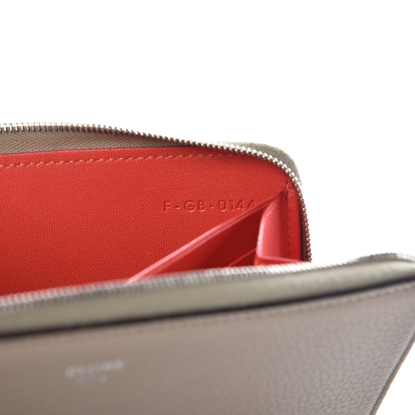 Grained Calfskin Large Zip Around Multifunction Wallet Dune