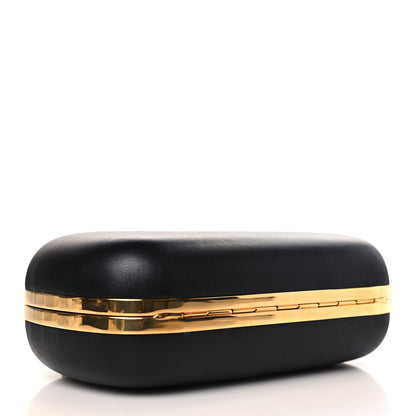 Alexander McQueen Nappa Queen and King Skull Box Chain Clutch Black 4 of 10