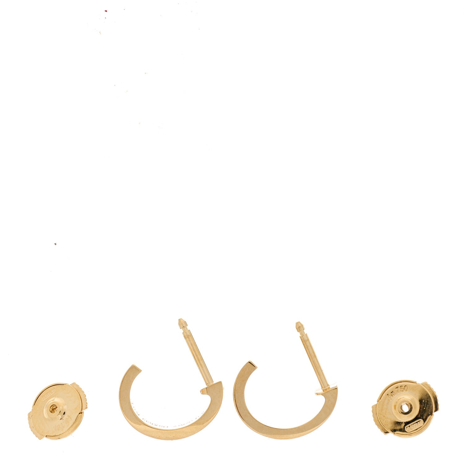 Cartier 18K Yellow Gold Small LOVE Hoop Earrings 3 of 8