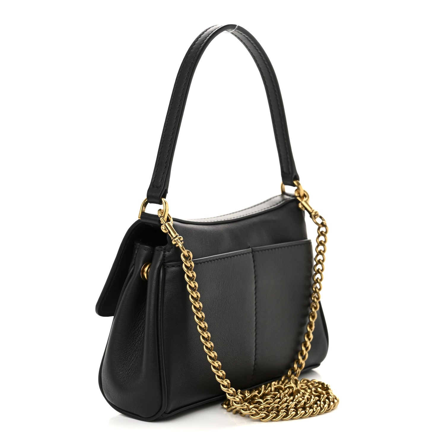 Balenciaga Natural Smooth Calfskin Nano Rodeo Top Handle Handbag Black 3 of 11
