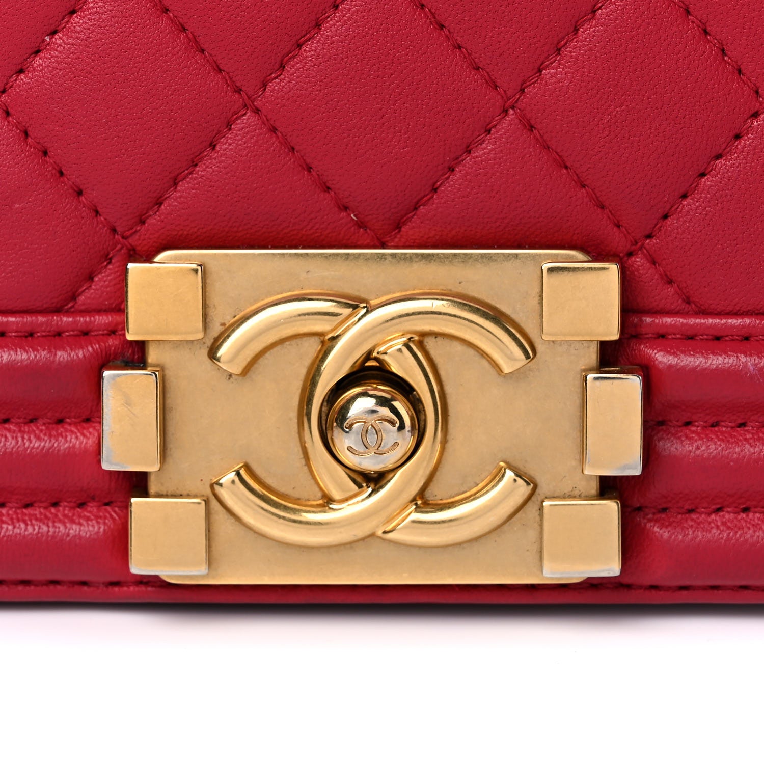 Chanel Calfskin Quilted Small Boy Flap Red 15 of 16
