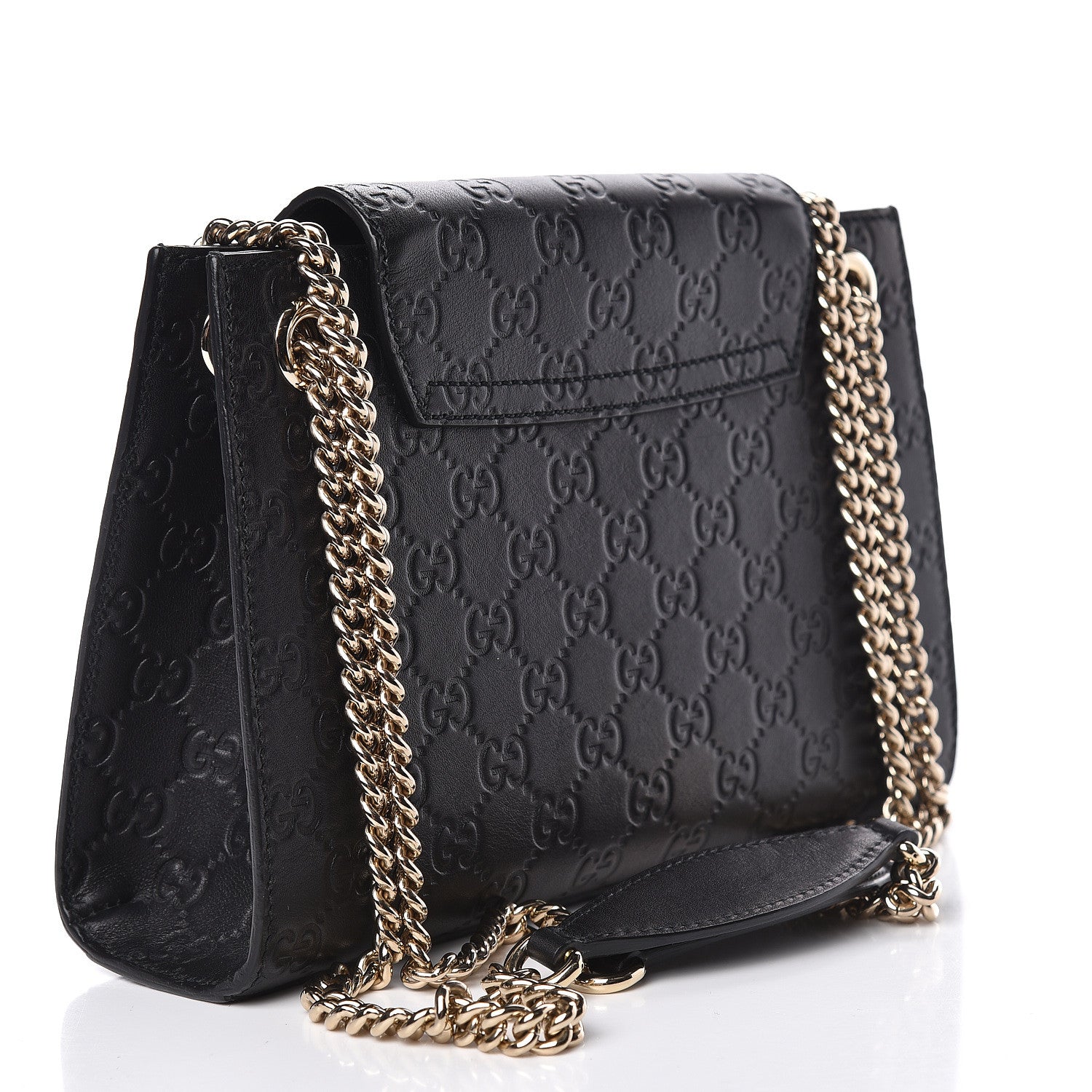 Gucci Guccissima Small Emily Shoulder Bag Black 3 of 11