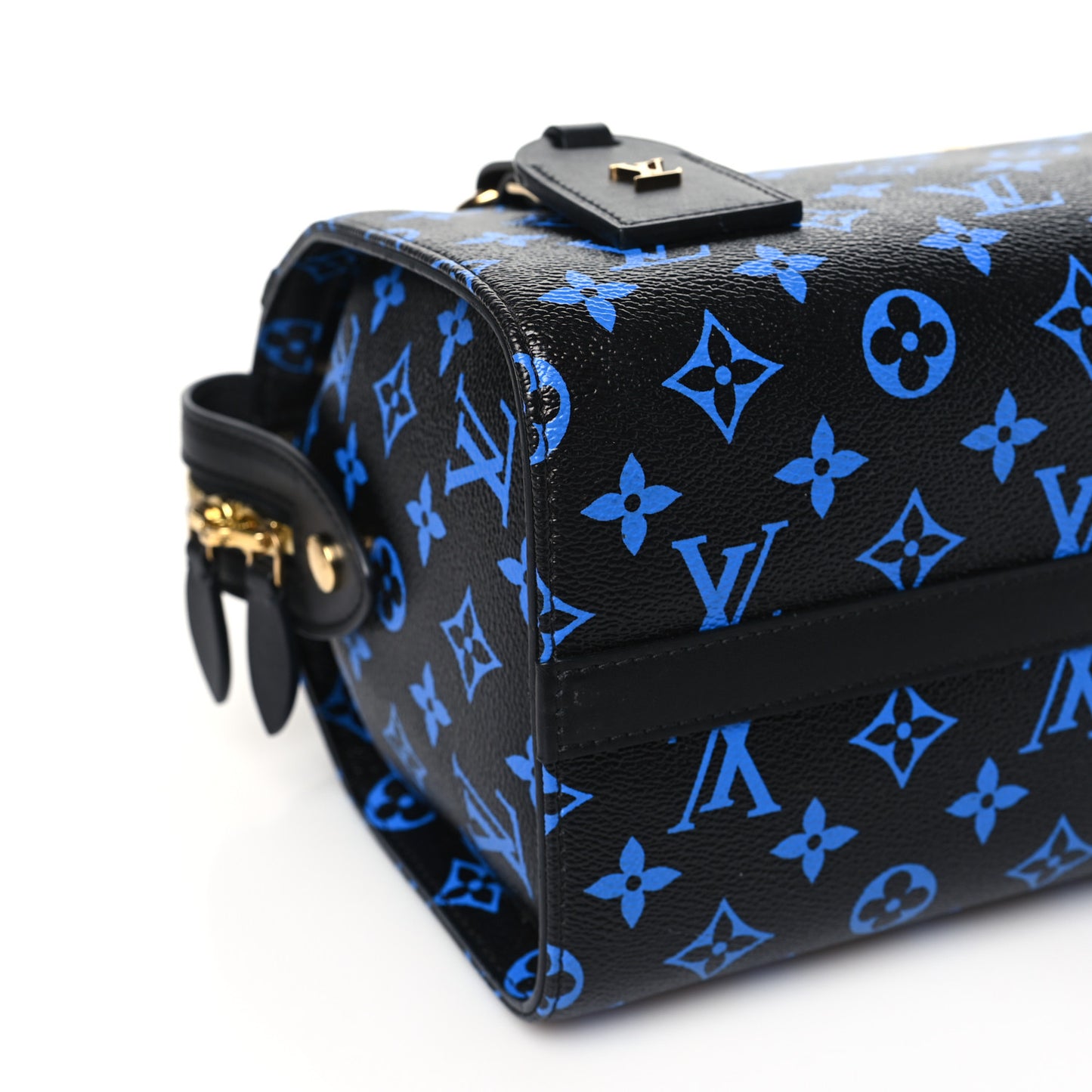 Colored Monogram Speedy Amazon PM Blue Black