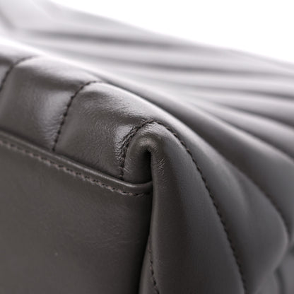 Saint Laurent Calfskin Y Quilted Monogram Medium Loulou Chain Satchel Asphalt 12 of 13