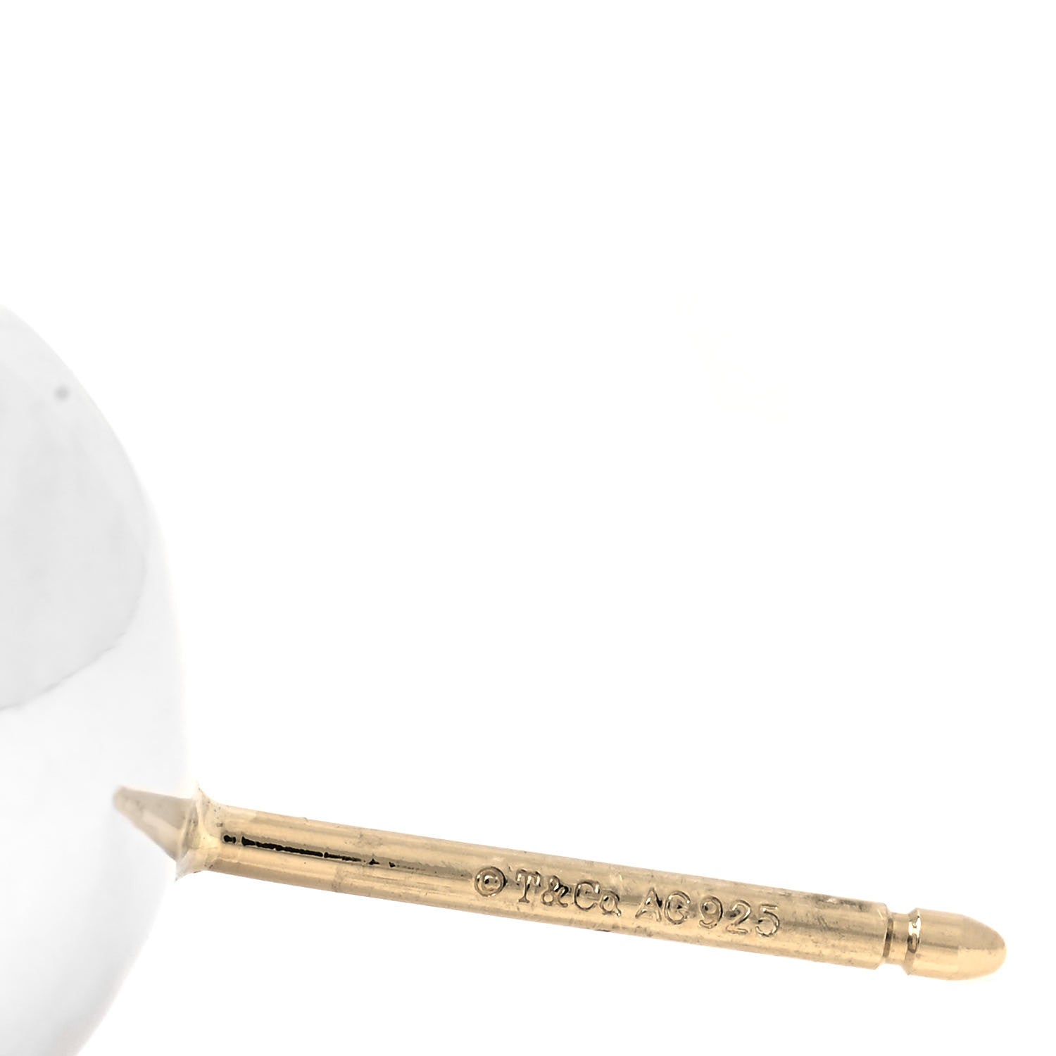 Tiffany Sterling Silver 14mm HardWear Ball Earrings 4 of 4