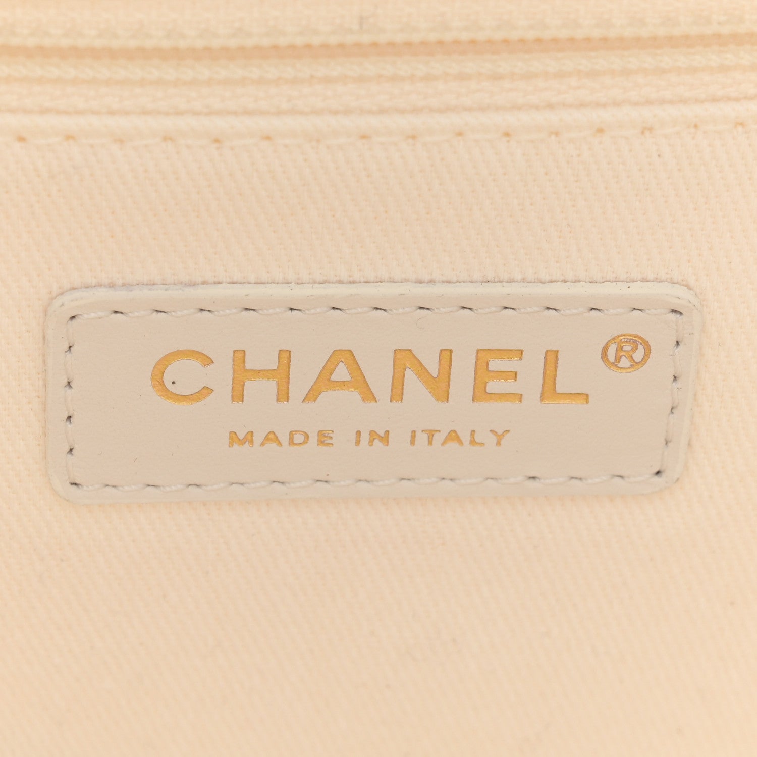 Chanel Canvas Pearl Medium Deauville Tote Ecru Beige 6 of 12