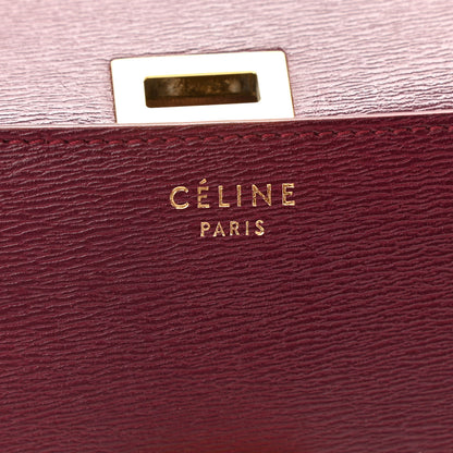 Celine Liege Calfskin Medium Classic Box Flap Bag Burgundy 6 of 9