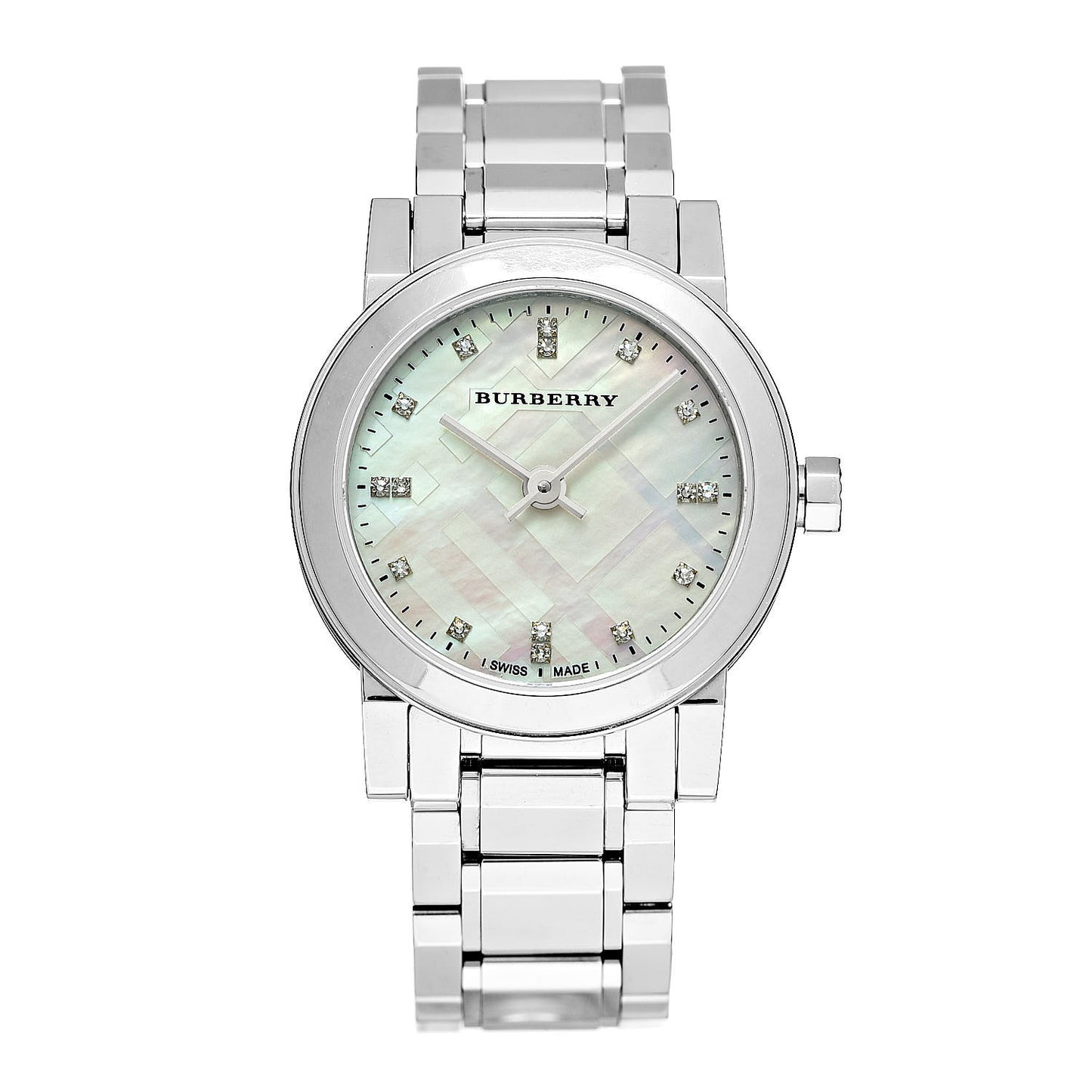 Stainless Steel Diamond Mother of Pearl 27mm Heritage Quartz Watch BU9224