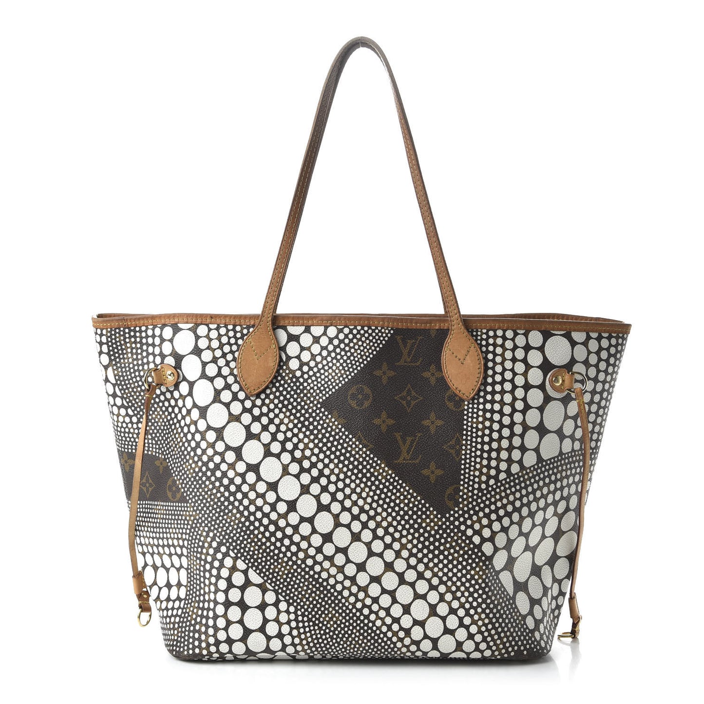 Monogram Kusama Waves Neverfull MM White