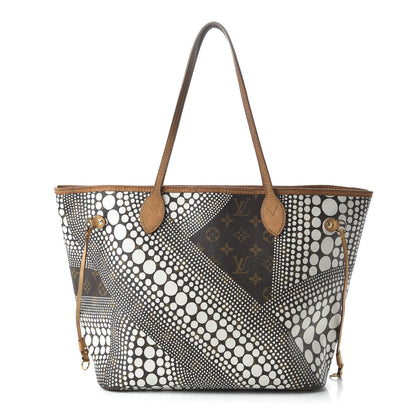 Louis Vuitton Monogram Kusama Waves Neverfull MM White 2 of 21