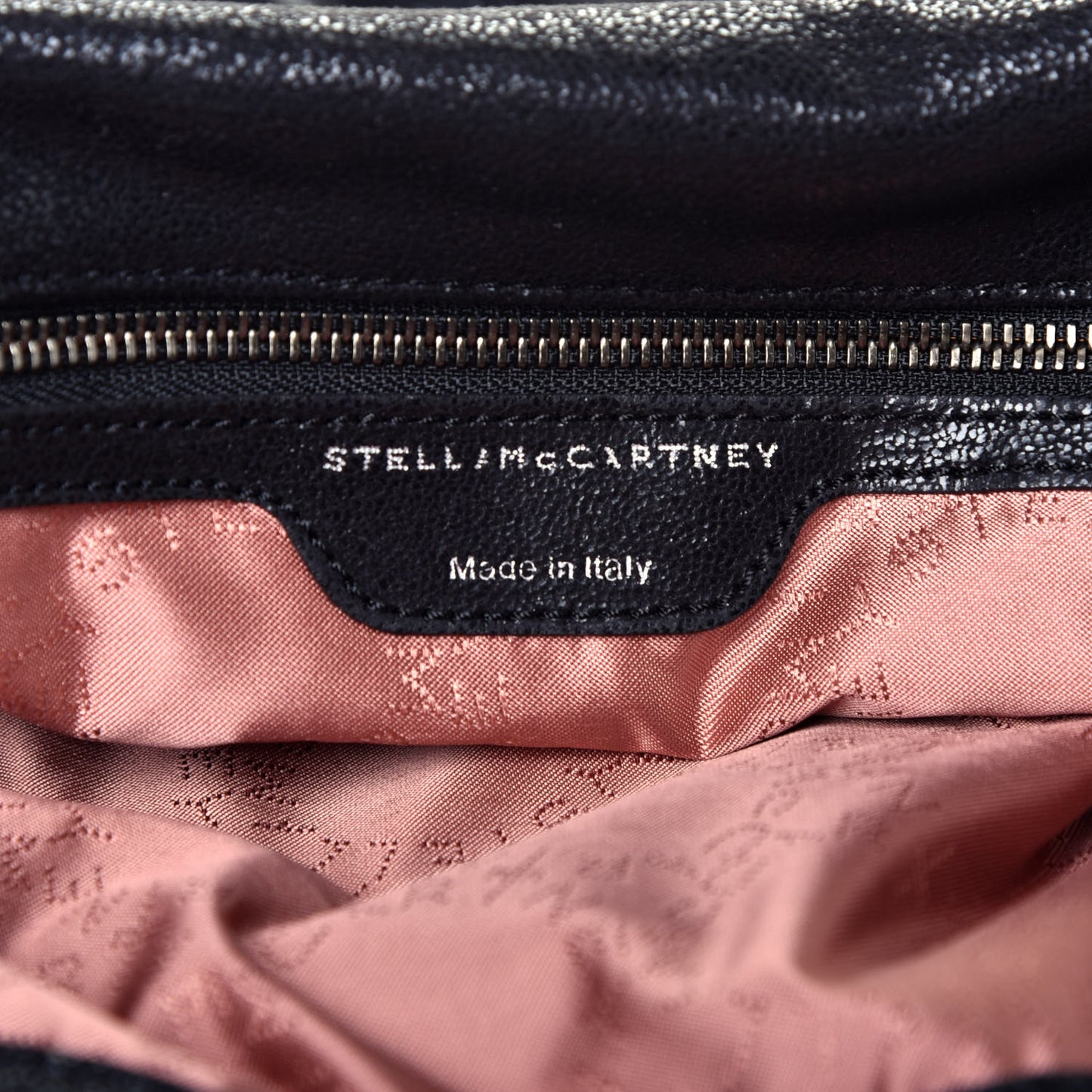 Shaggy Deer Small Falabella Fold Over Tote Black