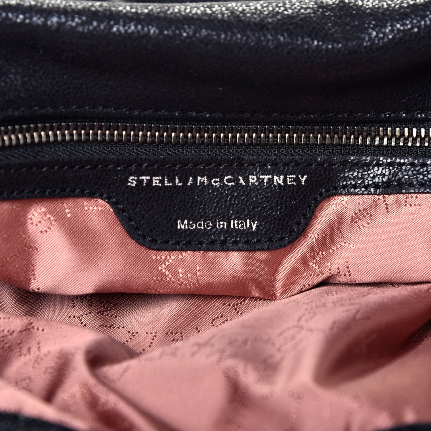 Stella McCartney Shaggy Deer Small Falabella Fold Over Tote Black 6 of 9