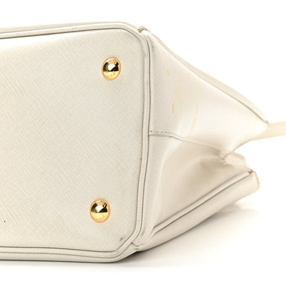 Prada Saffiano Medium Galleria Double Zip Tote Bianco 14 of 14