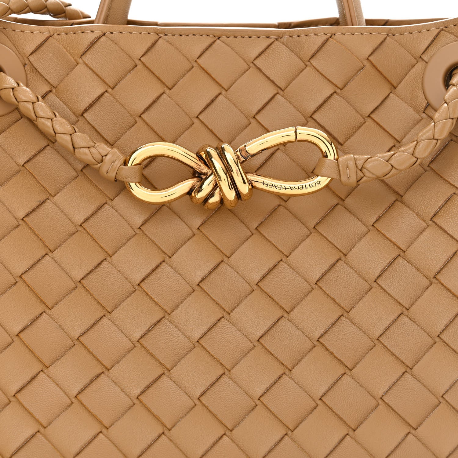 Bottega Veneta Nappa Intrecciato Small Andiamo Shoulder Bag Dark Praline 8 of 10