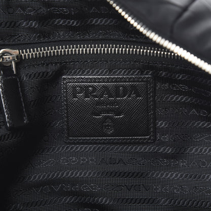Prada Nylon Tessuto Impuntu Quilted Shoulder Bag Black 5 of 11