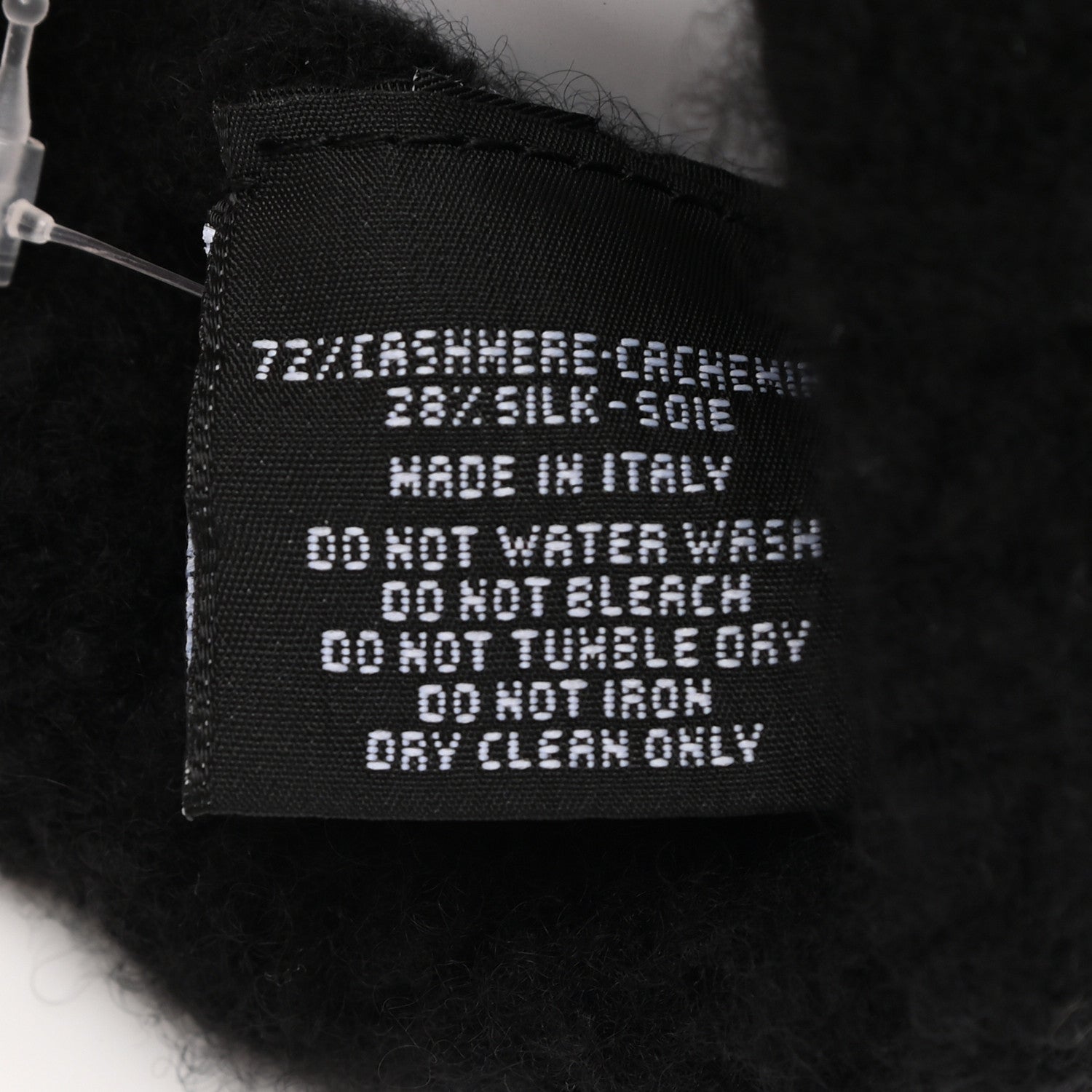 Chanel Cashmere Silk CC Gloves Black 3 of 3