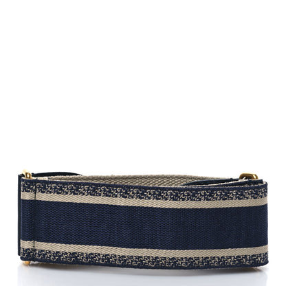 Christian Dior Canvas Embroidered Shoulder Strap Blue 2 of 4