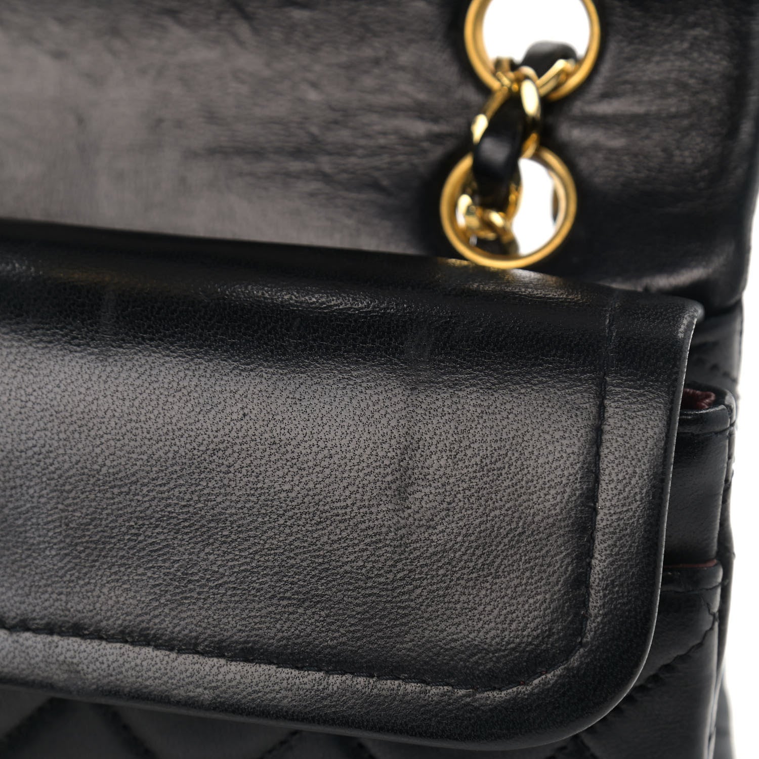 Chanel Lambskin Quilted Small Double Flap Black 13 of 15
