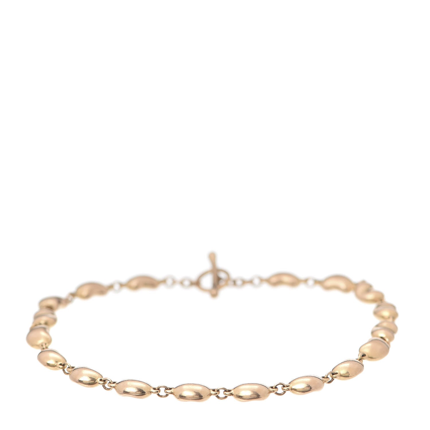Tiffany 18K Rose Gold 5mm Elsa Peretti Bean Bracelet 1 of 5