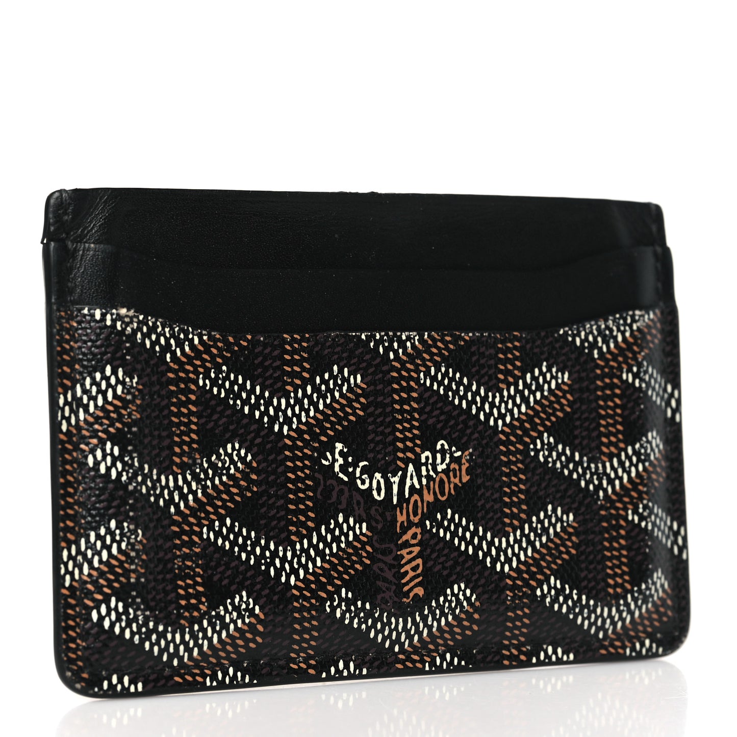 Goyardine Saint Sulpice Card Holder Black