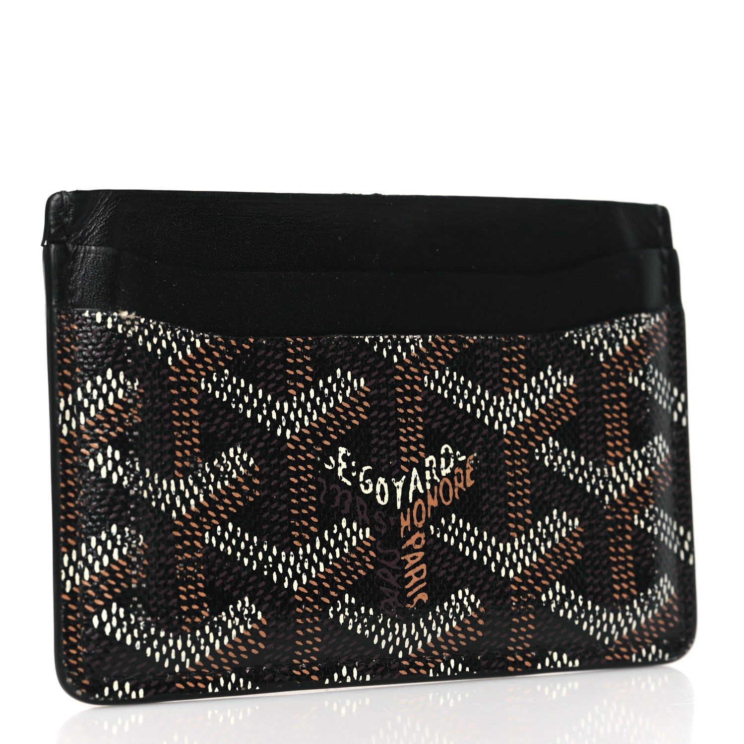 Goyard Goyardine Saint Sulpice Card Holder Black 3 of 8