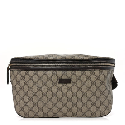 Gucci GG Supreme Monogram Belt Bag Dark Brown 1 of 10