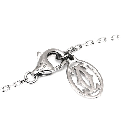 Cartier 18K White Gold Diamond SM D'Amour Pendant Necklace 4 of 5